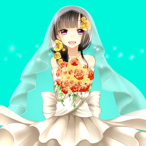 二次元美女动漫萌壁纸二次元动漫少女头像花嫁婚纱动漫少女