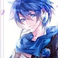 求蓝色短发的动漫男性人物做小说封面