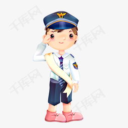 矢量手绘敬礼女警察素材图片免费下载高清psd千库网图片编号10241148