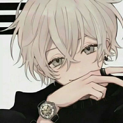 优质文艺动漫男头像忧郁酷帅