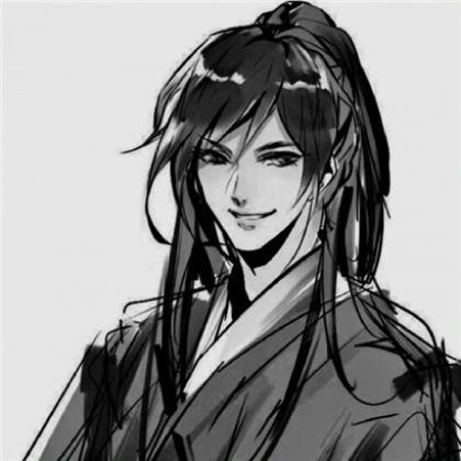 黑白古风动漫男头像,每个人都有一个世界
