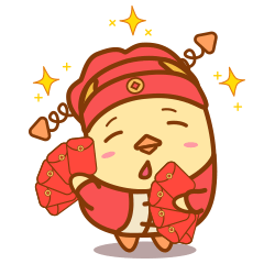 财神鸡微信表情包