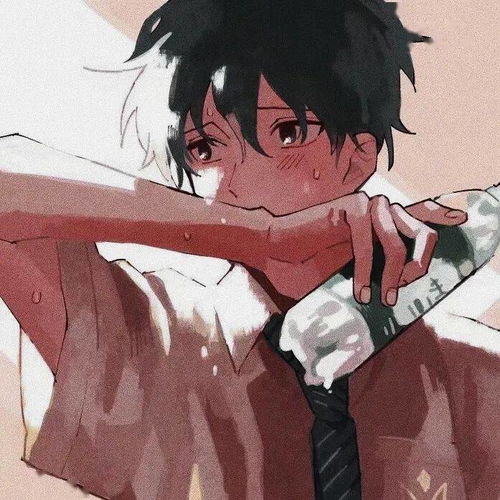 扎辫子的男生头像卡通剑心