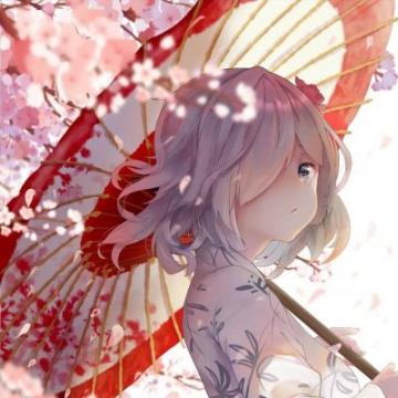 2020卡通二次元少女头像唯美高清心胸狭隘只能装下你一人