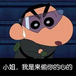 蜡笔小新请求加入你的表情库参加战斗小姐,我是来偷你的心的