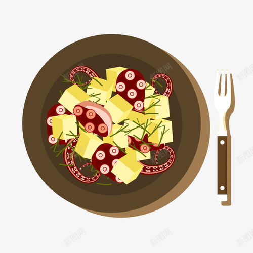 卡通美食烧鱿鱼矢量图罗宋汤美食蔬果蔬菜蔬菜沙拉西餐餐饮元素免抠png设计图片免费下载页面网页平面电商创意素材蔬菜沙拉素材