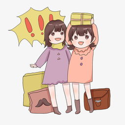手绘疯狂的双十二插画图片素材其他格式下载动漫人物大全