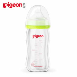 pigeon贝亲宽口径玻璃奶瓶160ml绿色aa72图片大全邮乐官方网站