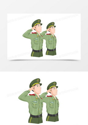 军人卡通素材军人卡通图片军人卡通免费模板下载熊猫办公