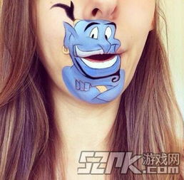嘴唇上的动漫英国姑娘美唇艺术网络爆红