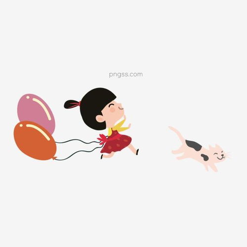 卡通可爱的小女孩追猫图片大小2000x2000px图片尺寸77.26kb来自png搜索网pngss.com免费免扣png素材下载动物卡通风格卡通手绘可爱的小女孩可爱风格猫拿气球的小女孩气球人物小女孩