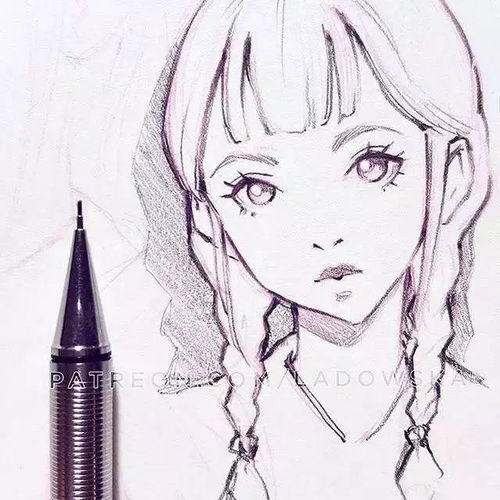 淑女头像小清新卡通手绘