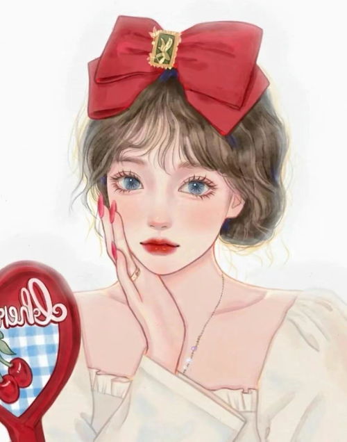 淑女头像小清新卡通唯美