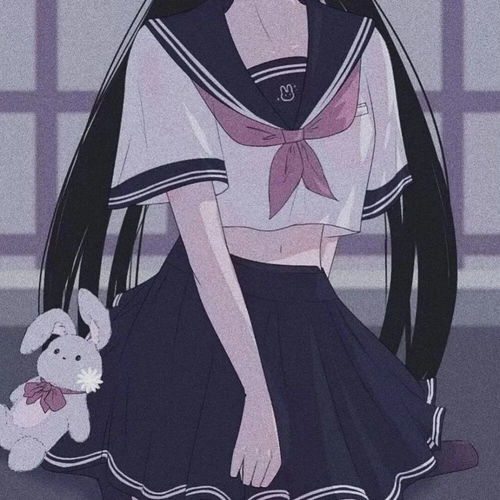 学院风jk女头动漫部位女生头像