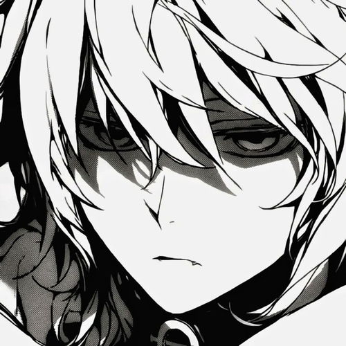 酷酷的黑白动漫男头像躲不过的真香定理
