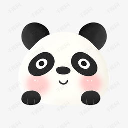 卡通扁平化熊猫头像设计素材图片免费下载千库网
