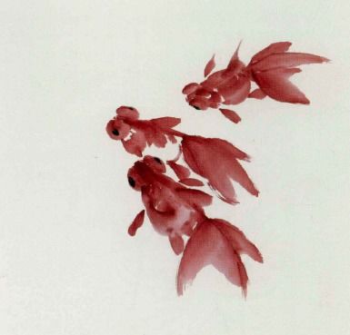 写意金鱼国画画法