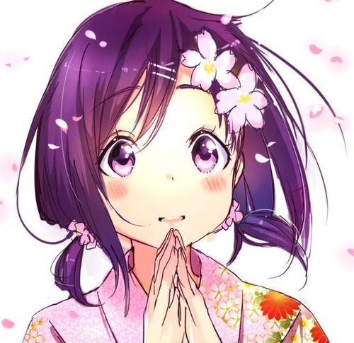 美少女动漫大头贴气质非凡,秀而不媚的二次元小姑娘
