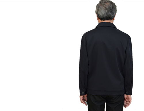 老人外套男爷爷秋季衣服爸爸装夹克老年人秋装男6070岁老人服装