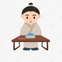 手绘学生卡通插画素材图片免费下载千库网