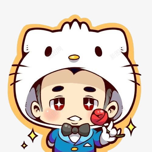 猫咪头套创意素材恭卡通猫咪素材