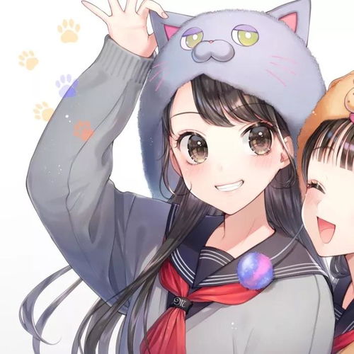 二次元闺蜜头像动漫拥有同样的爱好可爱点