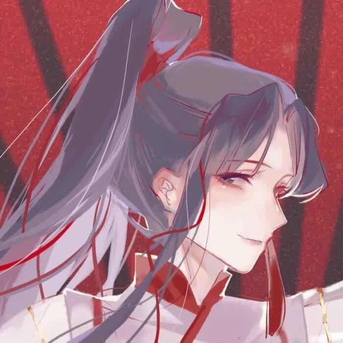 情侣卡通头像女孩古风