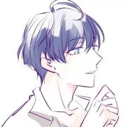 手绘帅气的头像动漫男生,看眼神是惹不起的人