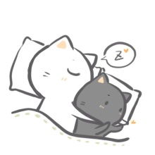 求卡通猫咪的情侣头像