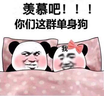 熊猫头表情包合集羡慕吧,你们这群单身狗