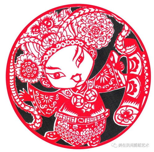 一组灵动有趣的卡通戏曲人物剪纸