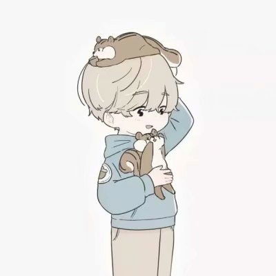情侣头像卡通呆萌一对维也纳在肖邦指尖忧伤