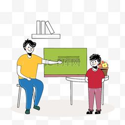 线条亲子图片线条亲子图片素材免费下载千库网