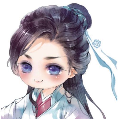 cg古风插画板绘小人物q版小人儿上色技法,不容错过