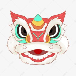 舞狮卡通手绘插画素材图片免费下载千库网