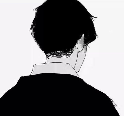 人的一生,是黑与白的变奏曲暗色系黑白动漫男生头像