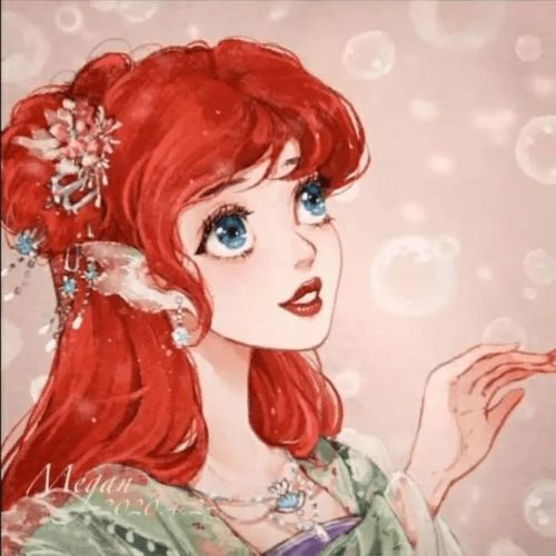 女生进迪士尼在逃公主必备头像,美出天际