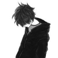 素描头像男生黑白卡通动漫qq头像