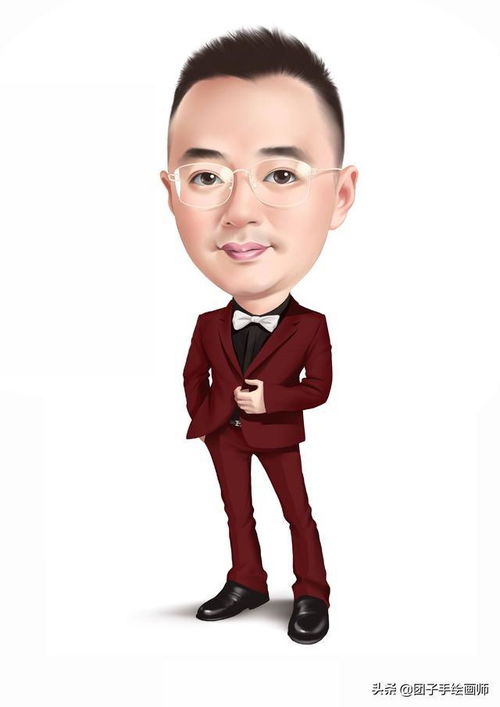 2021微信漫画头像西装革履成熟睿智成功人士专属