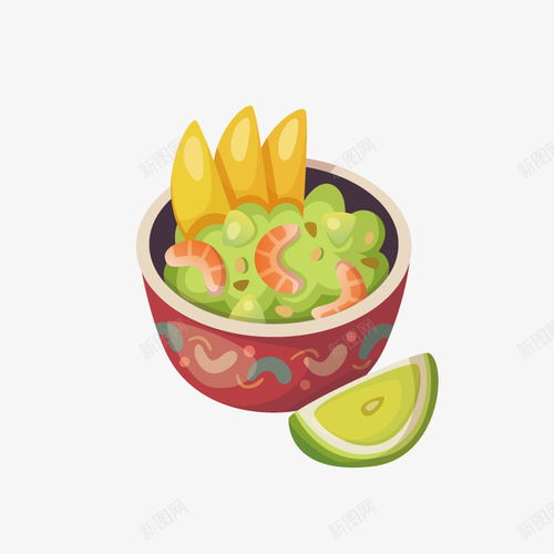 卡通简约美食甜点装饰广告平面电商创意素材家常菜素材