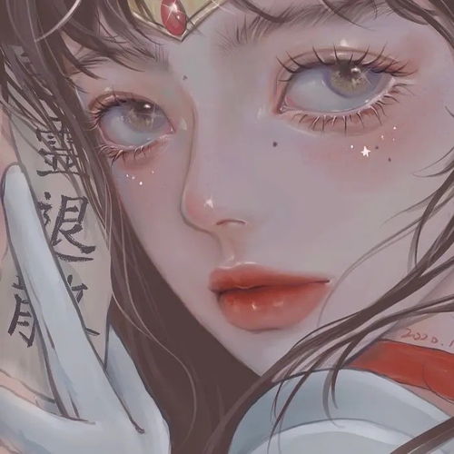 全网最火插画风格美少女战士头像
