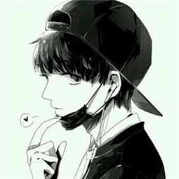 黑白素描头像男生伤感孤独一个孤独的人和一颗伤感的心