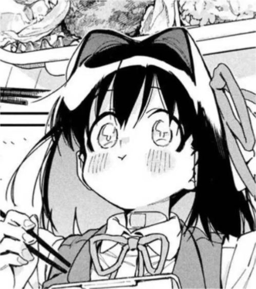 黑白漫画女生头像