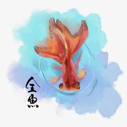 水彩插画手绘红色金鱼图片素材其他格式下载动漫人物大全