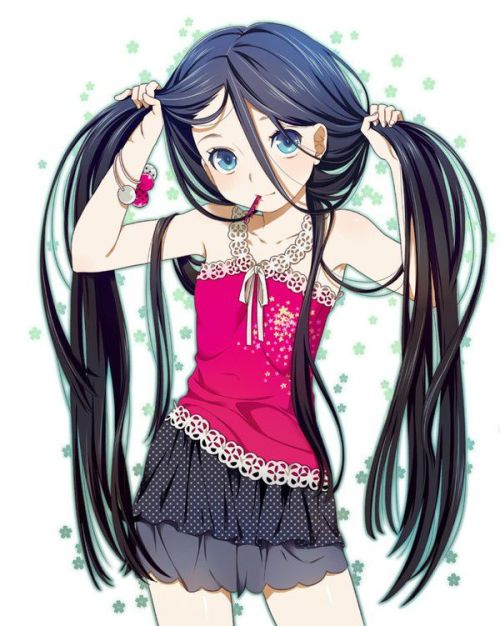 求黑发动漫少女的图片