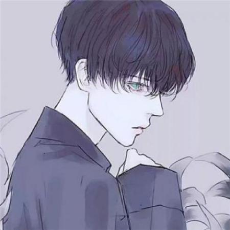 伤感男生动漫头像没有你我没有心情