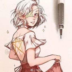 哇哦一波素描动漫美女强势来袭,这个画风给满分