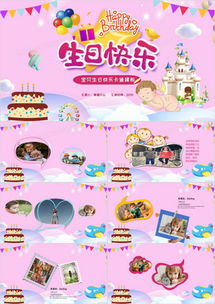 儿童生日ppt模板下载精品儿童生日ppt大全熊猫办公