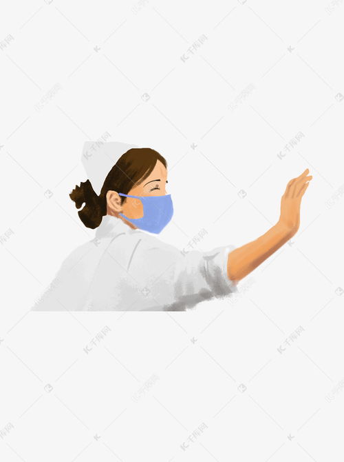 卡通女医生扶墙休息元素素材图片免费下载千库网