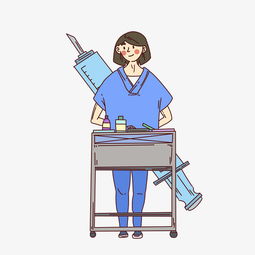手绘注射药物医生插画图片素材其他格式下载动漫人物大全